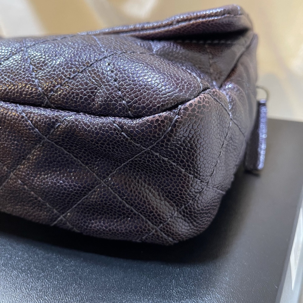 ❌SOLD❌💯Authentic Chanel XL Flap Iridescent Caviar - Picture 10 of 16